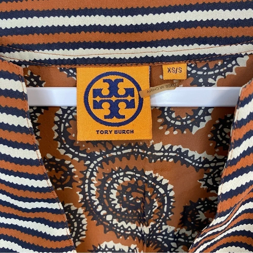 Tory Burch Sapello Paisley Silk Tunic - S China